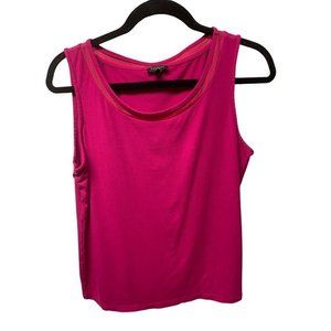 Talbots Blouse Sleeveless Womans Size L Essential Basic Capsule Vacation Office‎